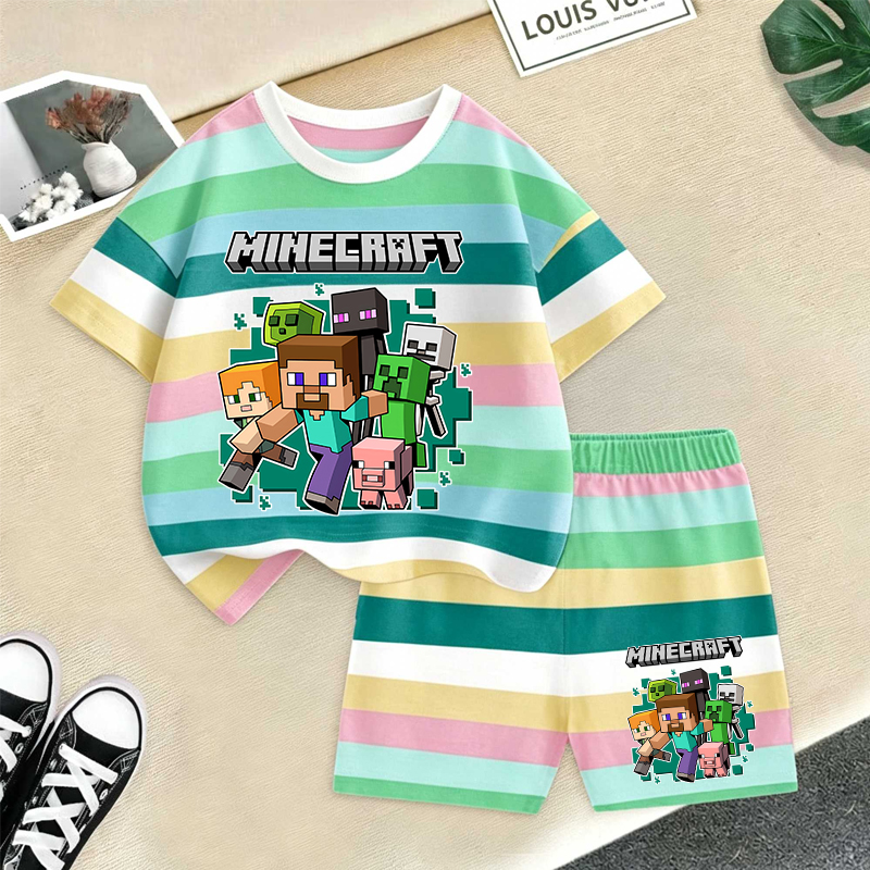 Summer Clothing For Baby Boy - Minecrafted Girl boy Summer T shirt