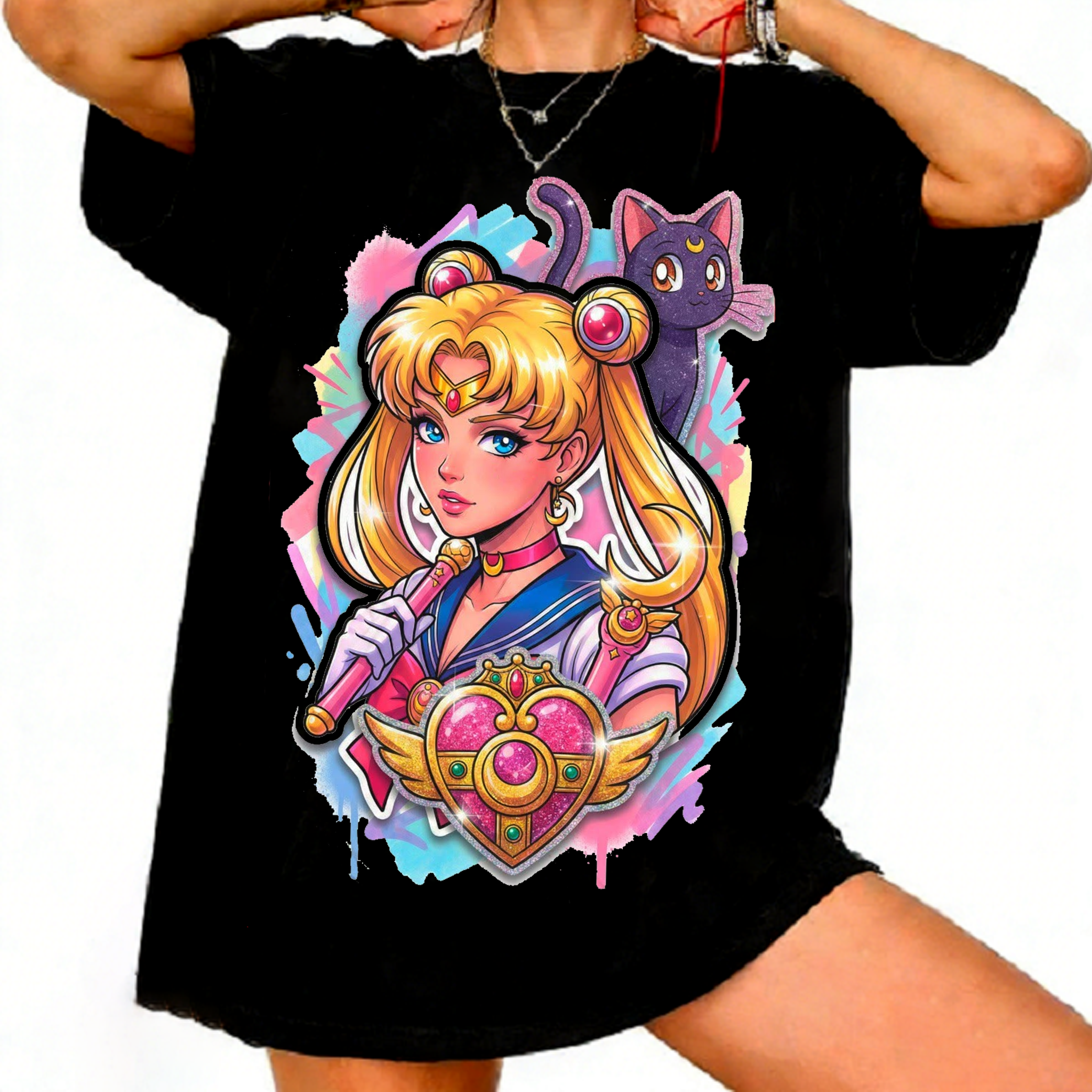 Summer Clothing Trends For Women - Sailor Moon Retro 90s Anime Graphic