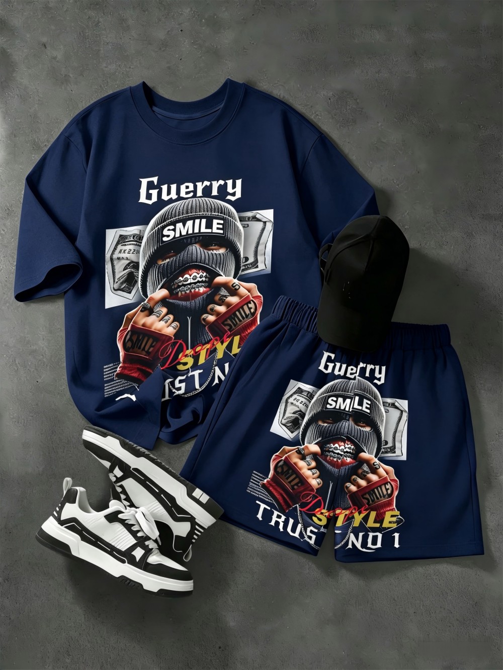 Summer Clothing Haul - American men's summer figure wealth print
