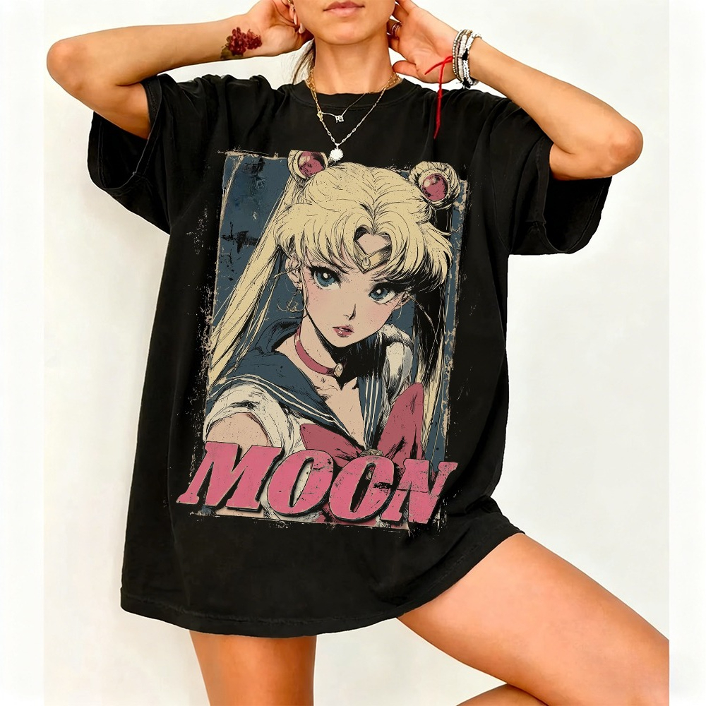 Summer Clothing Trends For Women - Sailor Moon Retro 90s Anime Graphic