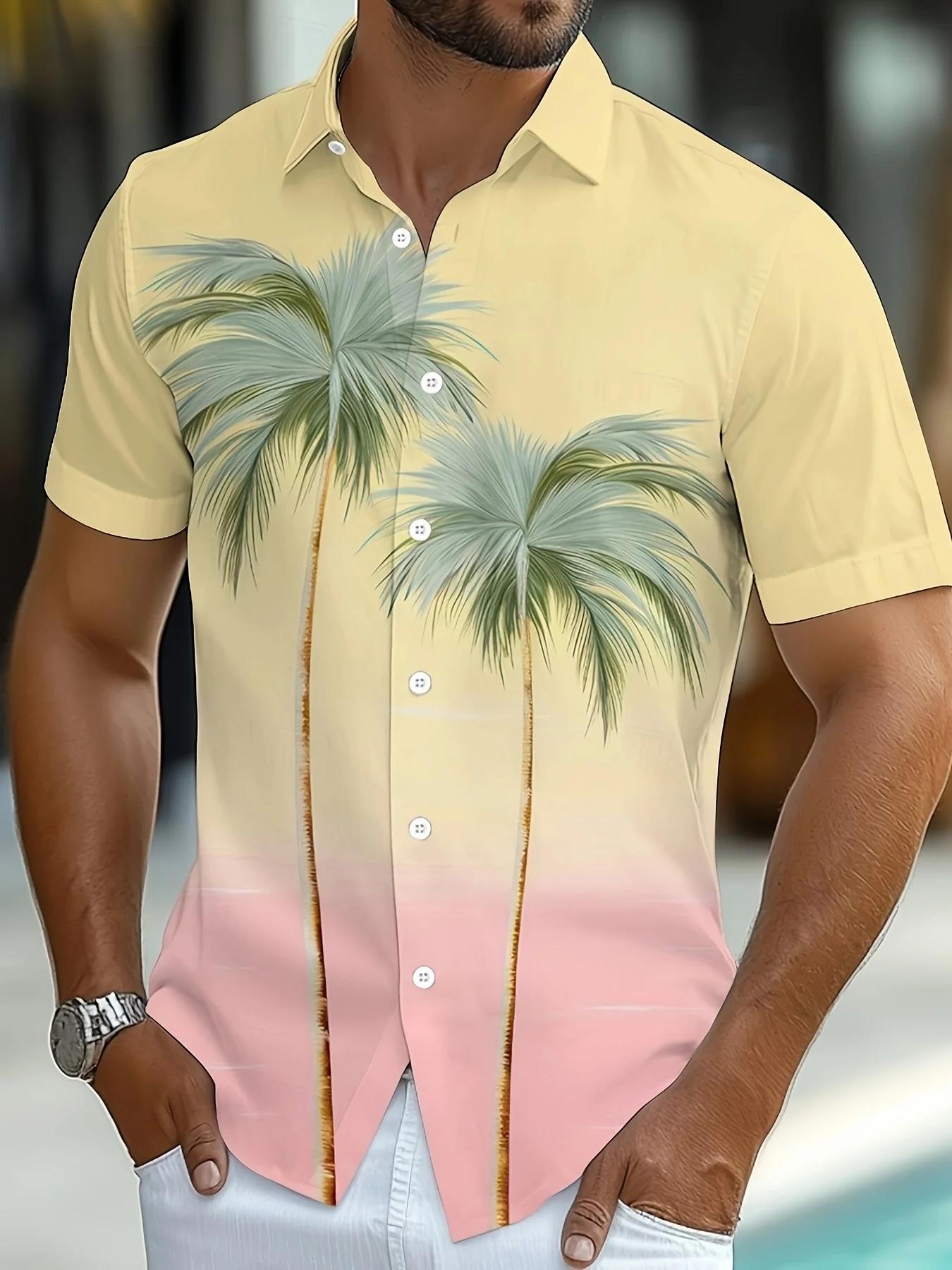 Summer Vacation Clothing Men - Men's Summer Short Sleeve Shirt 3D