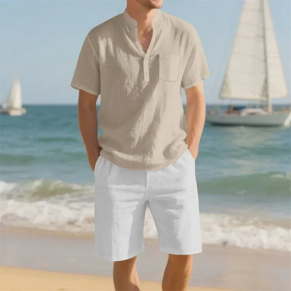 Summer Vacation Clothing Men - Men's Summer Sets Vacation Beach T-shirt