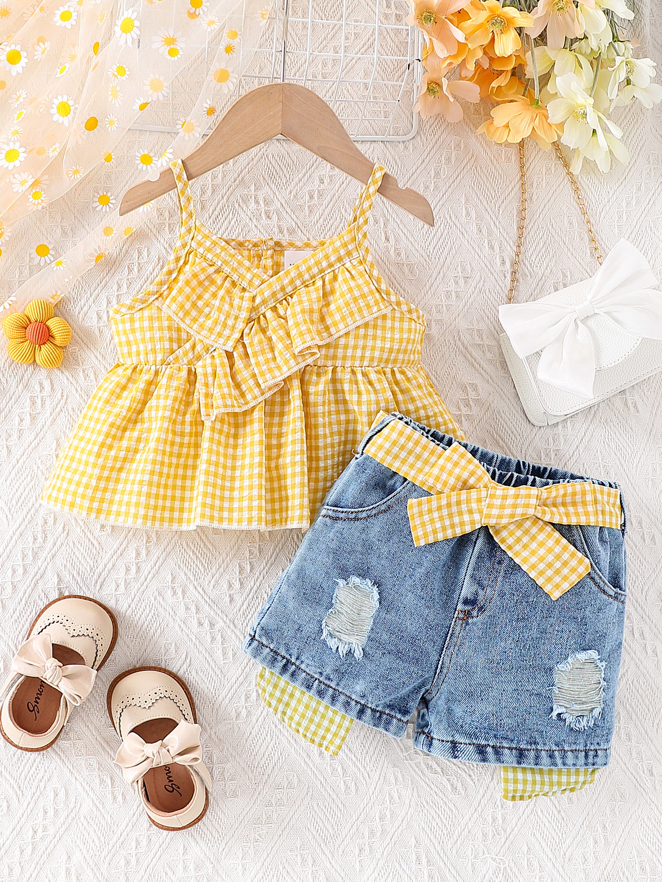 Soft Summer Yellow Clothing - Summer Baby Girls Clothing Set &