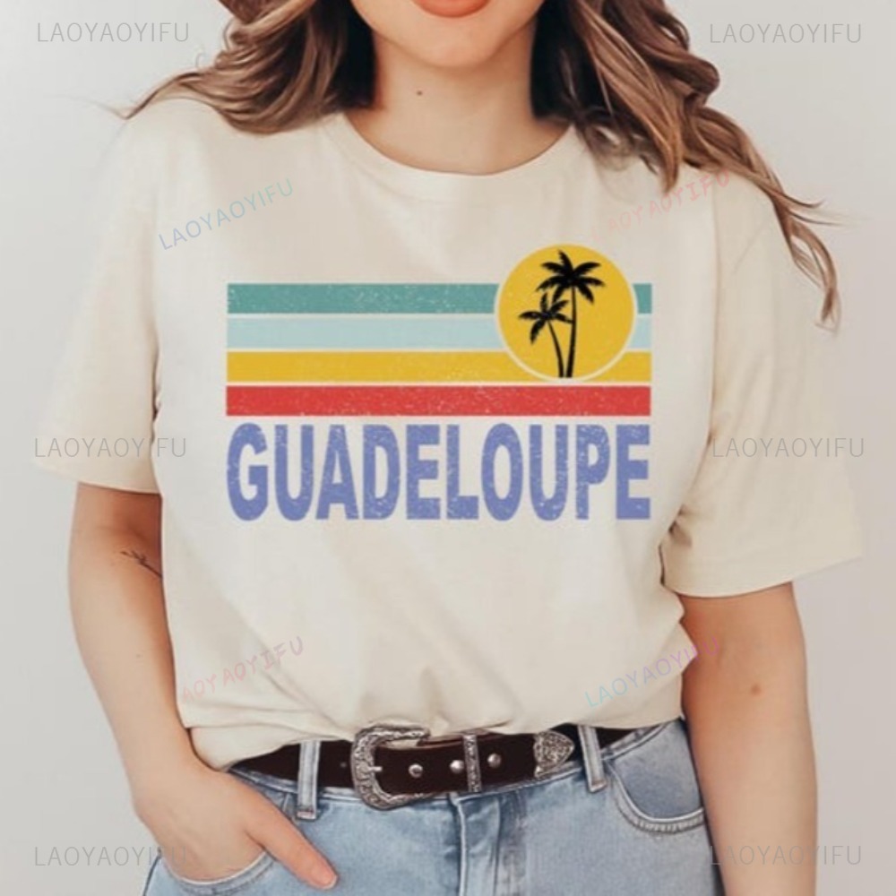 Summer Vacation Clothing Men - Guadeloupe Graphic Printed Holidays T-Shirt Summer