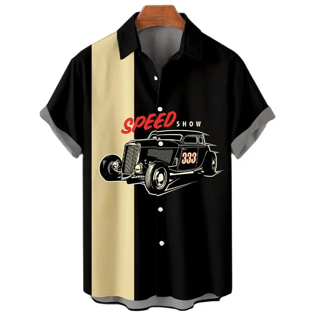 Summer Vacation Clothing Men - Rocket Graphic Shirts for Men Clothing