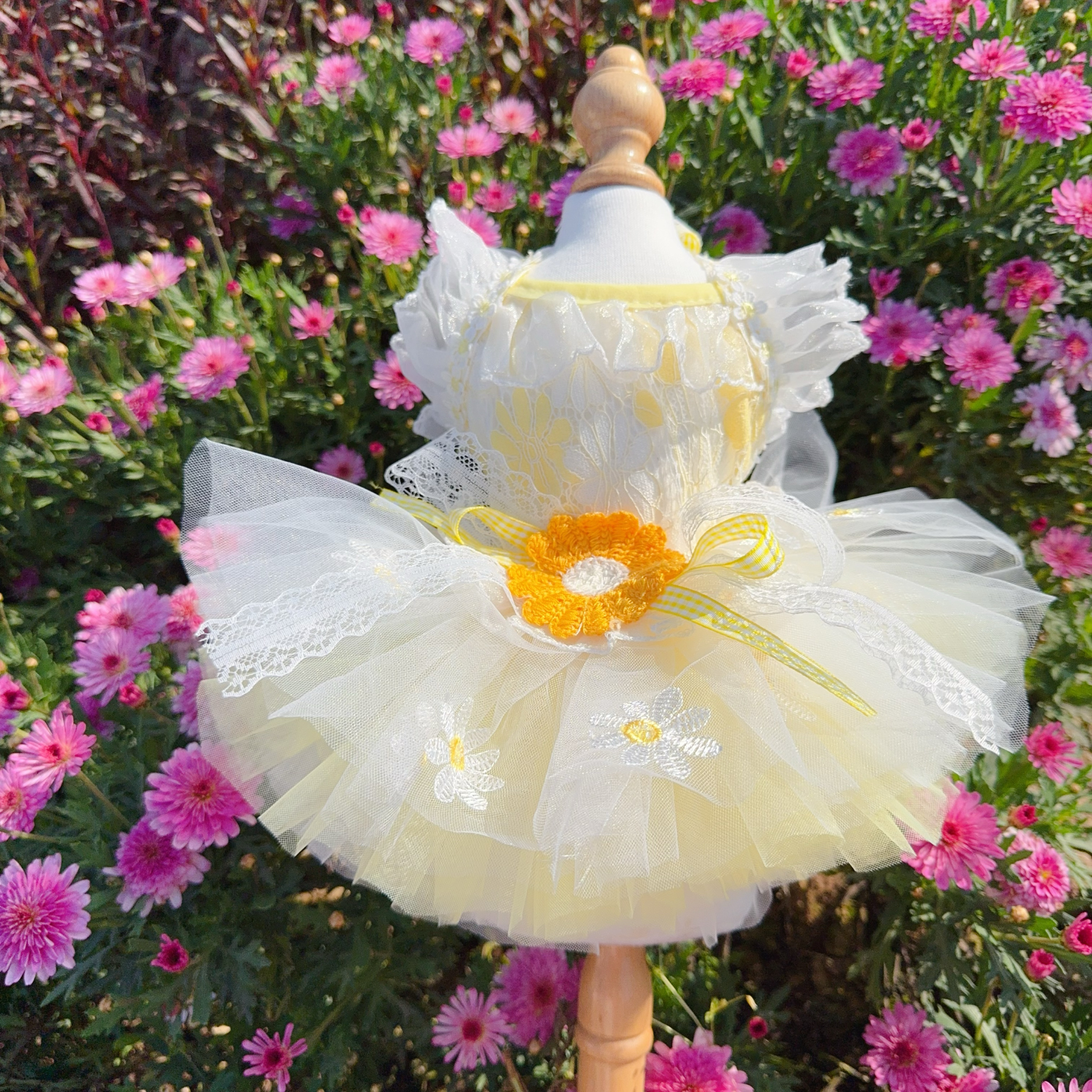 Soft Summer Yellow Clothing - Summer Yellow Daisy Flower Pet Dog