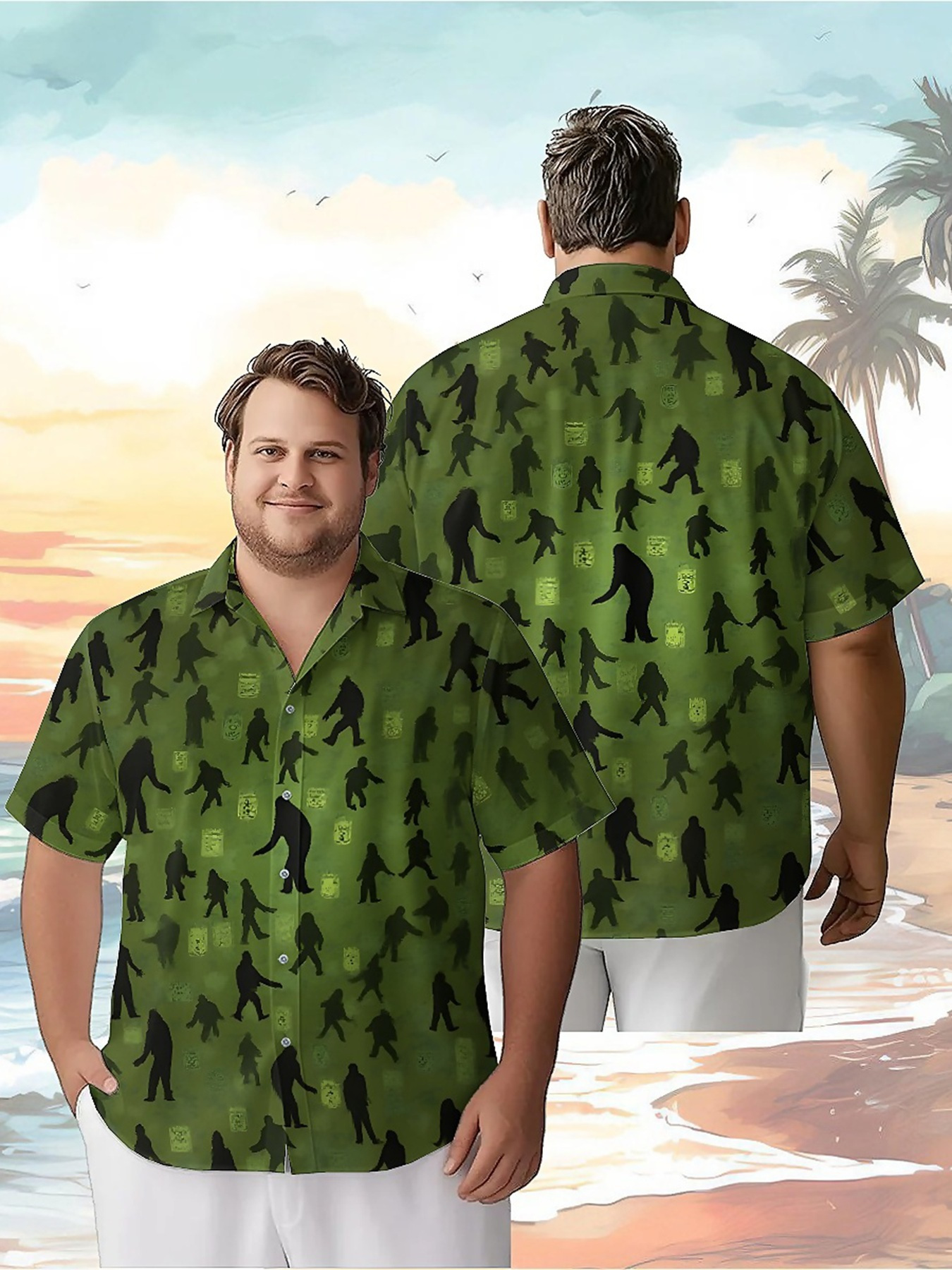 Men's Plus Size Hawaiian Shirt - đánh giá và giá Beach Shirt Hawaiian