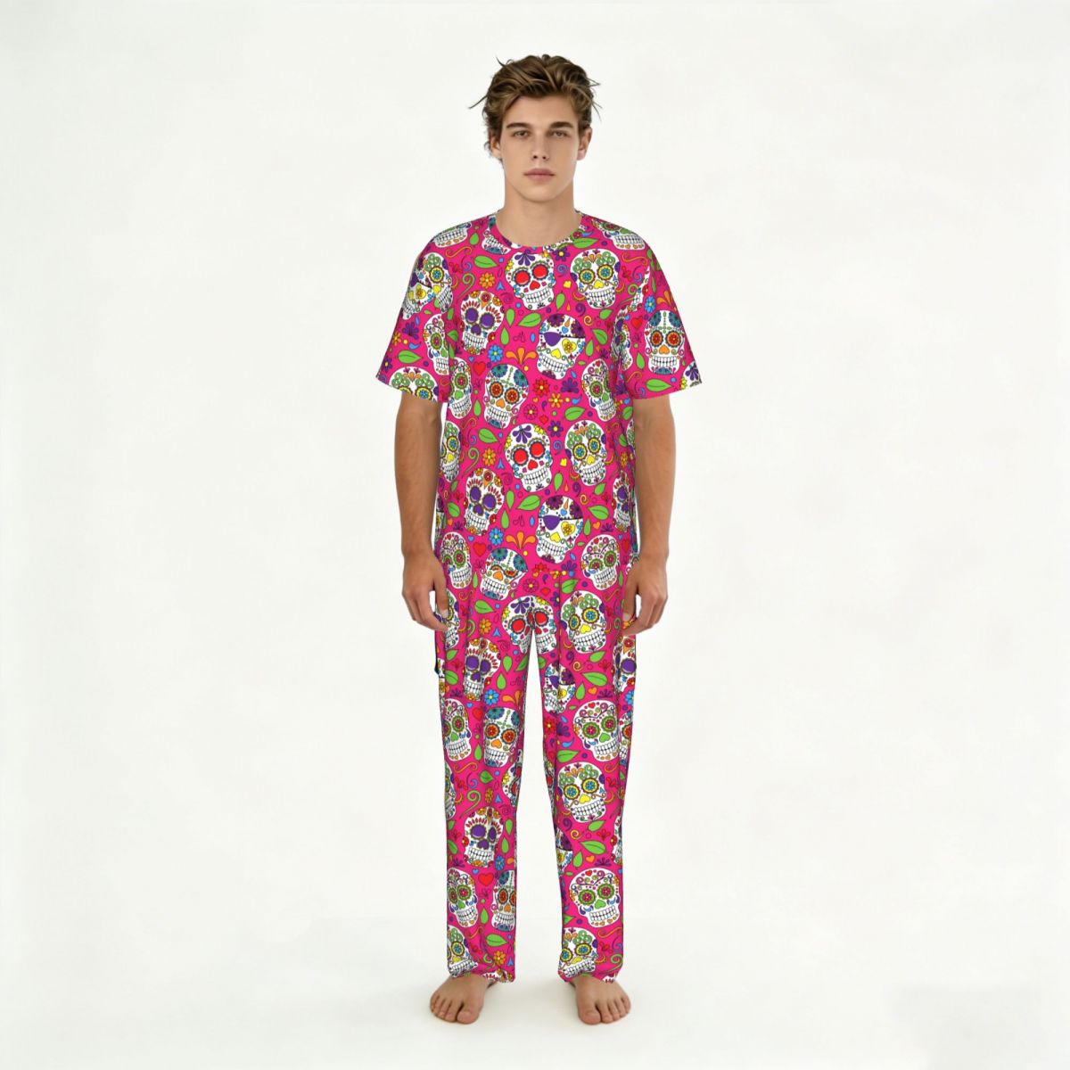 Men Pajamas Suit Short Sleeved - đánh giá và giá Summer Days Clothing