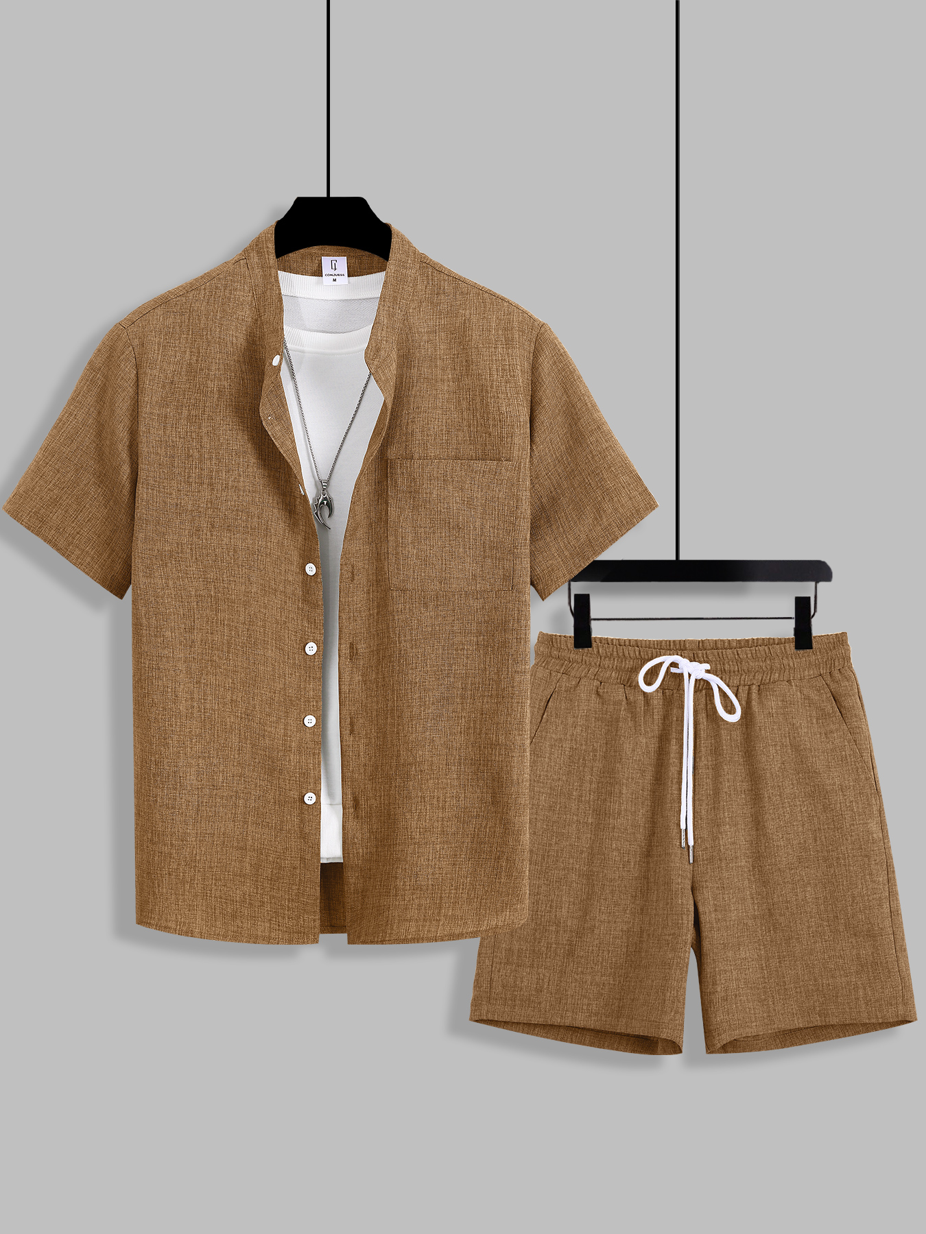 Summer Men's Cotton Linen Text - đánh giá và giá Summer Clothing Types