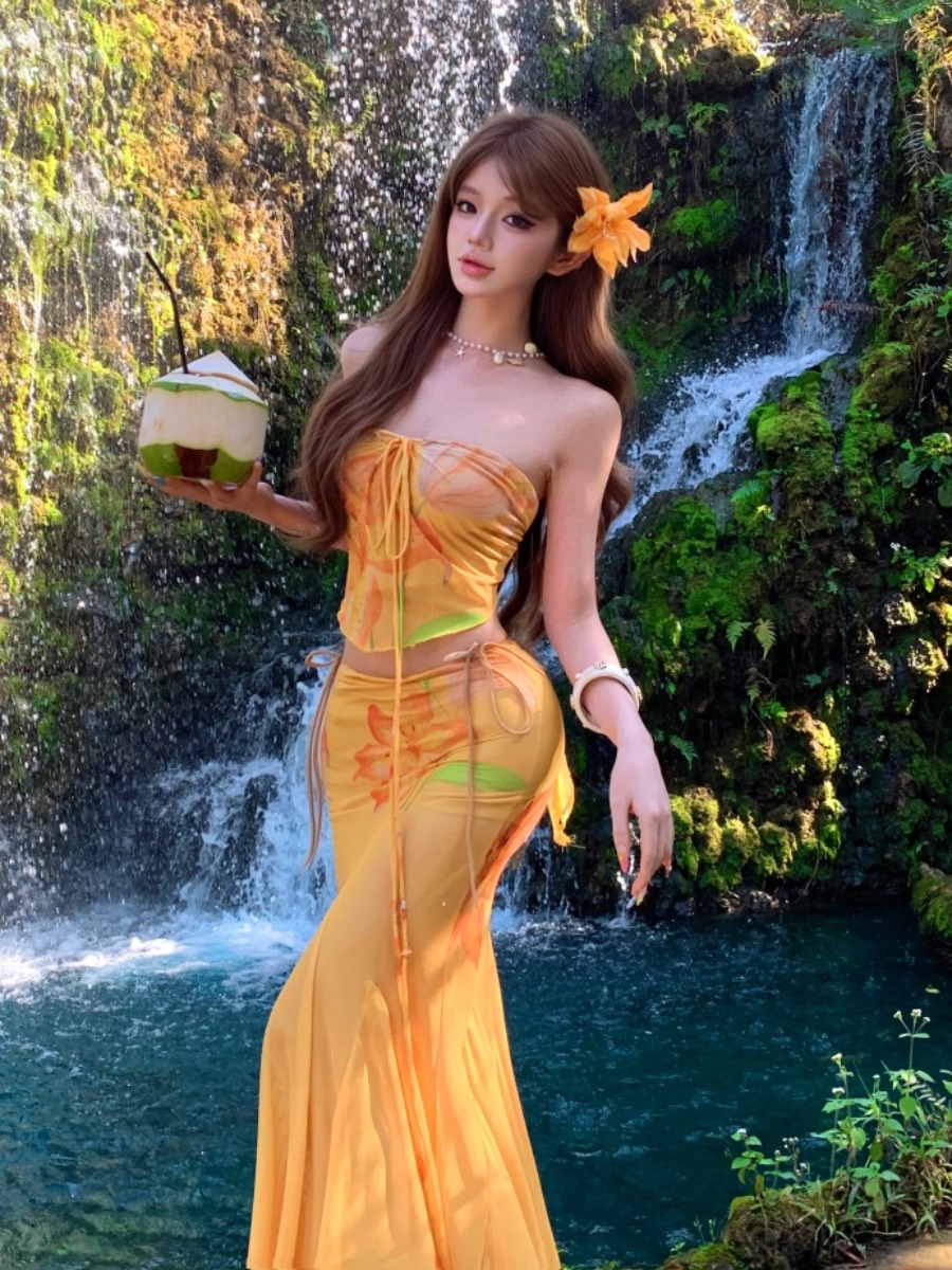 Island Vacation Yellow Tie-Dye - đánh giá và giá Soft Summer Yellow Clothing