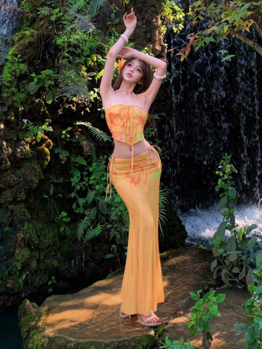 Island Vacation Yellow Tie-Dye - đánh giá và giá Soft Summer Yellow Clothing