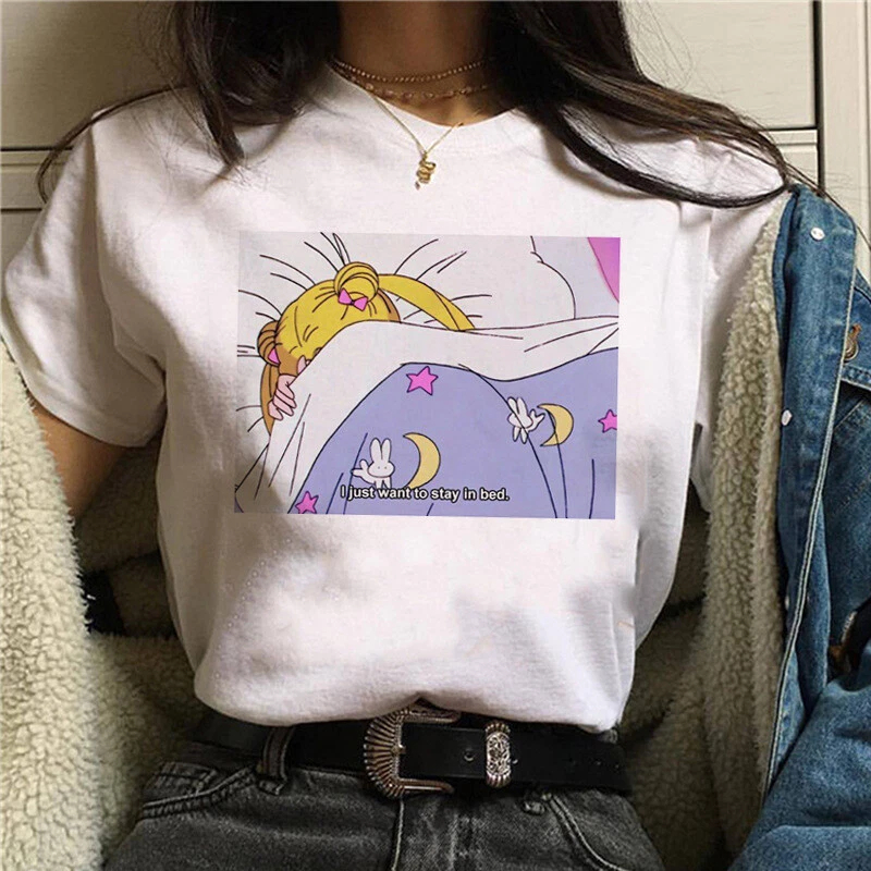 T Shirt 90s Anime Sailor Moon  - đánh giá và giá Summer Clothing Trends For Women