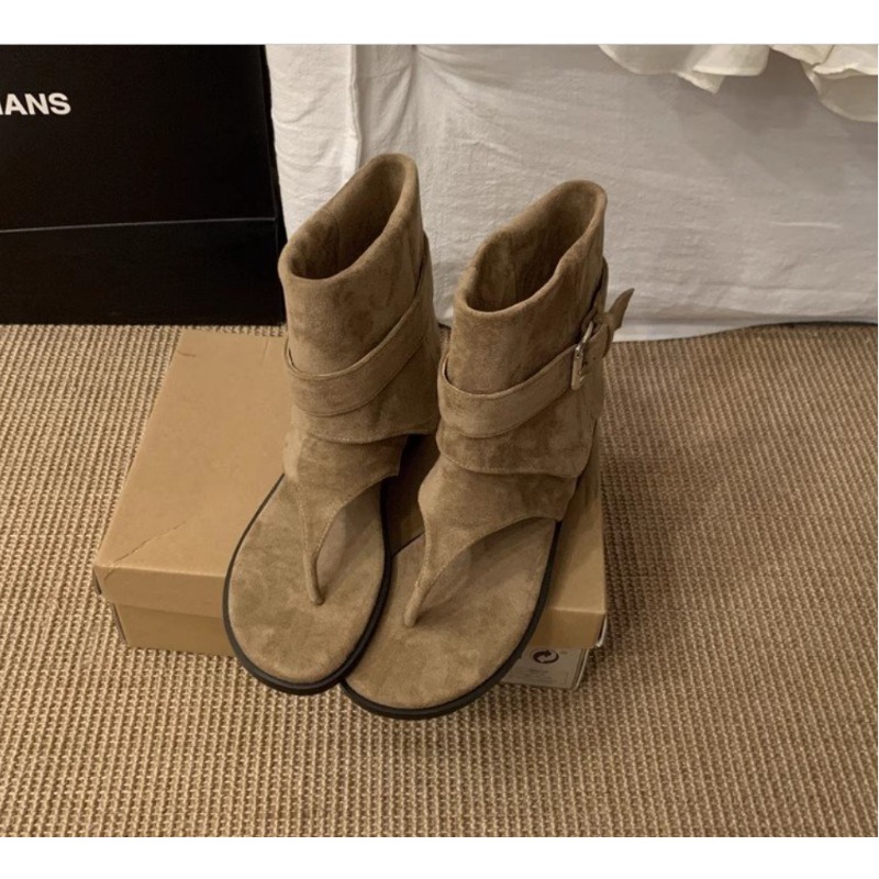 2025Spring Clip Toe Flats Sand - đánh giá và giá Summer Clothing Modest