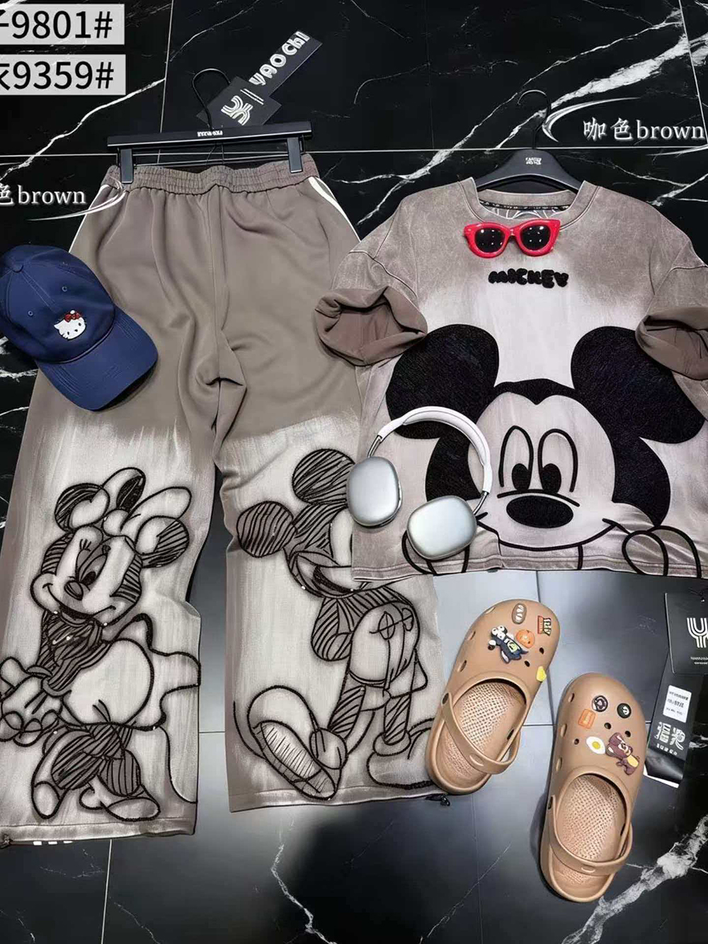 plus Size Mickey Cartoon Home  - đánh giá và giá Summer Clothing Brands