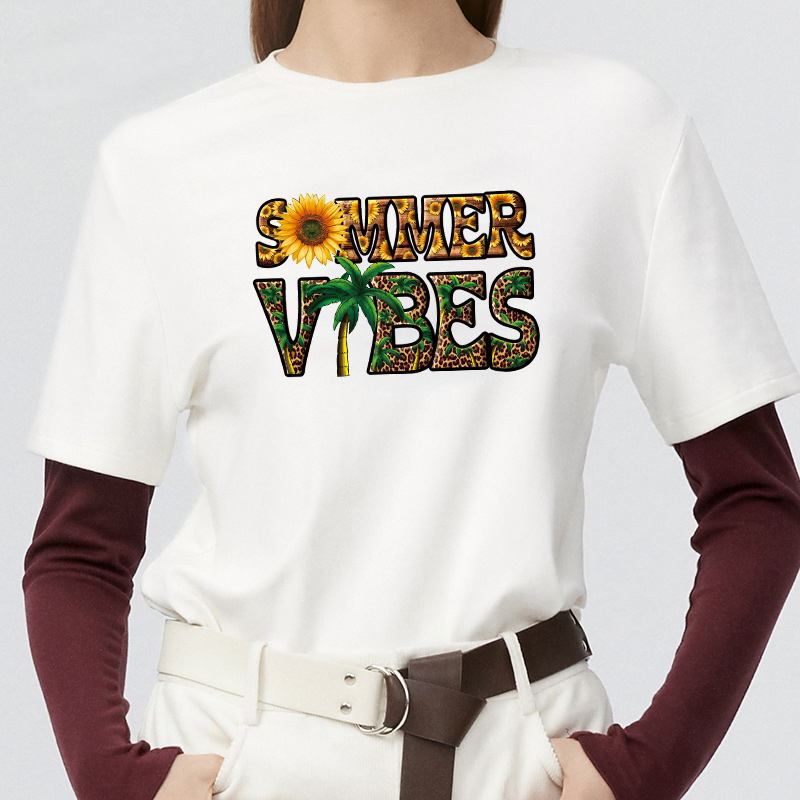 Summer Vibes Iron On Patches H - đánh giá và giá Summer Clothing Pictures