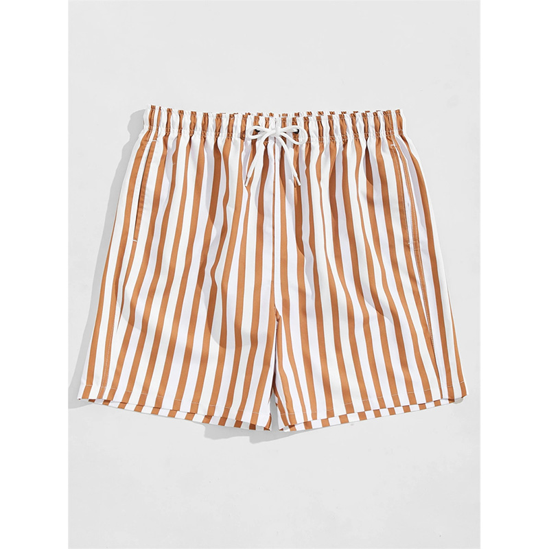 Thin Vertical Stripes Print Be - đánh giá và giá Summer Vacation Clothing Men