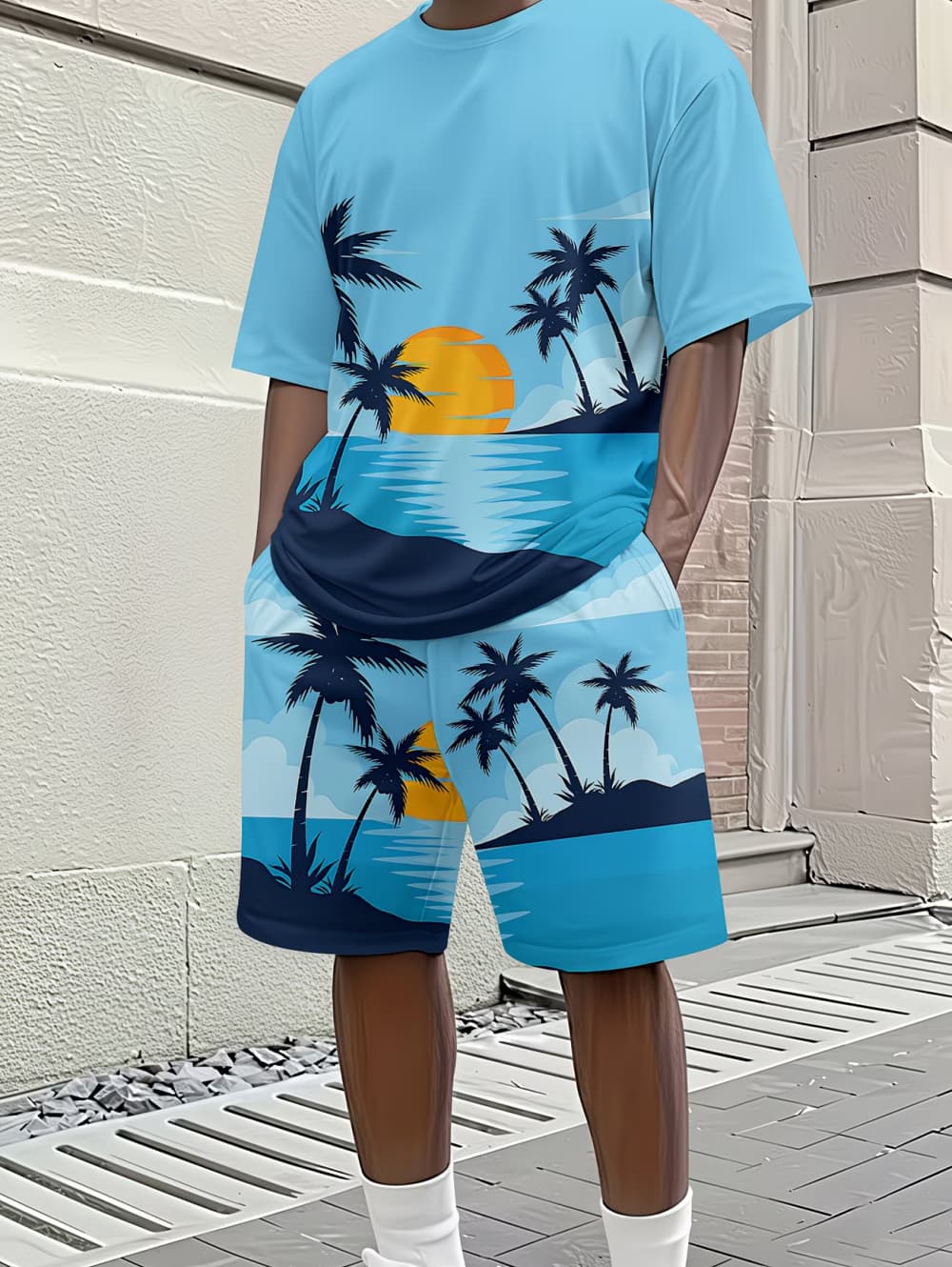2026 Men's 2 Piece Set Hawaiia - đánh giá và giá Beach Shirt Hawaiian