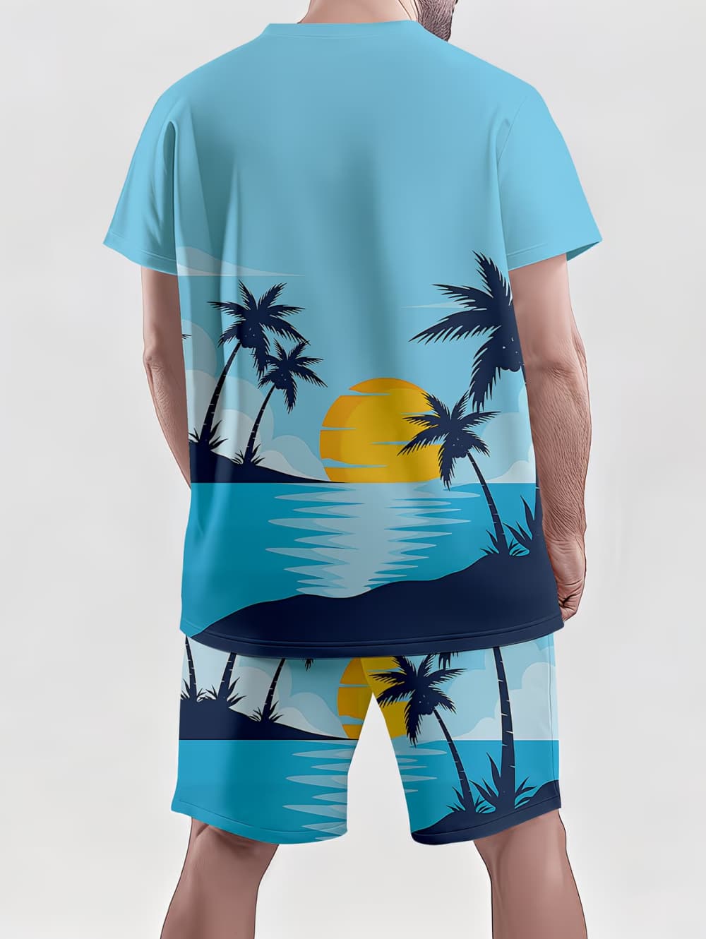 2026 Men's 2 Piece Set Hawaiia - đánh giá và giá Beach Shirt Hawaiian