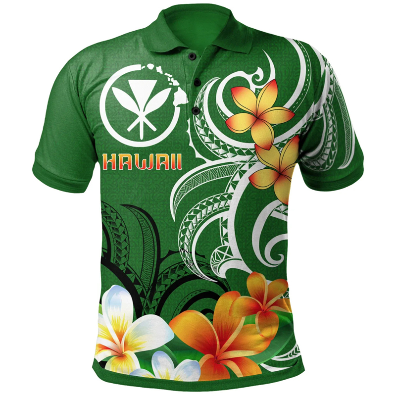 Hawaiian Whales Pattern Polo S - đánh giá và giá Summer Vacation Clothing Men