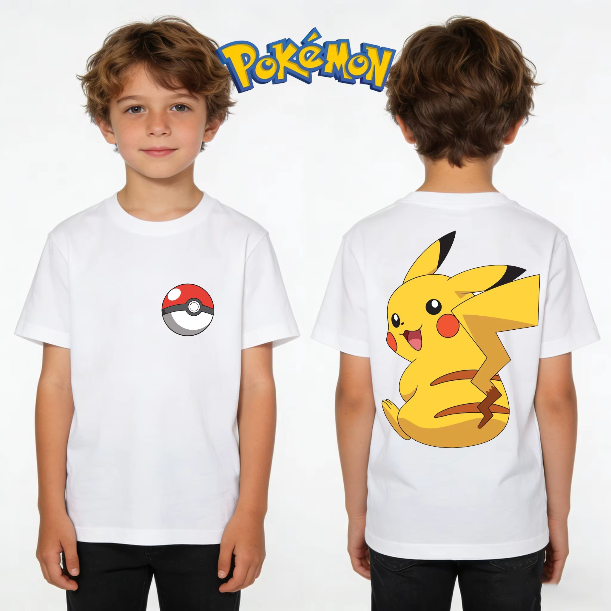 Pokémon Pikachu T-shirt Kids P - đánh giá và giá Summer Clothing Kids Boys