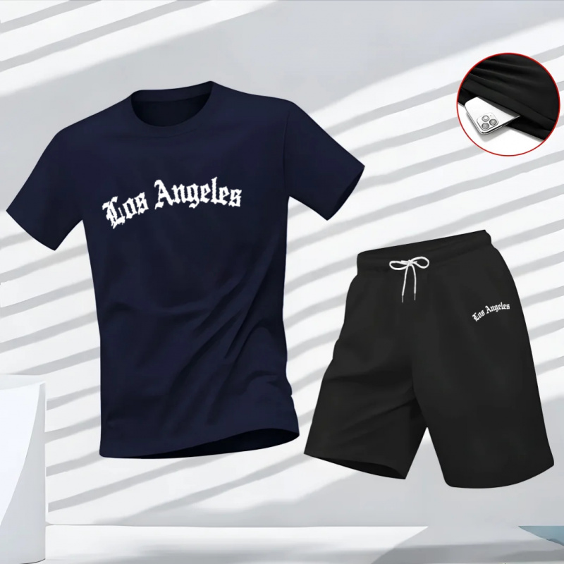 Men's Los Angeles Letter Print - đánh giá và giá Summer Clothing Haul