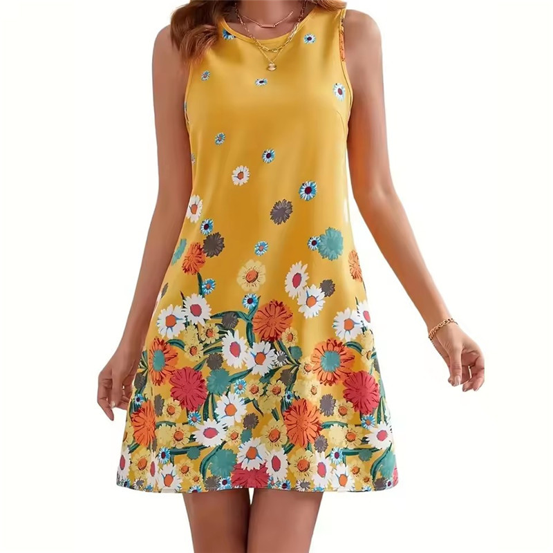 Yellow Floral Dress Women Slee - đánh giá và giá Soft Summer Yellow Clothing