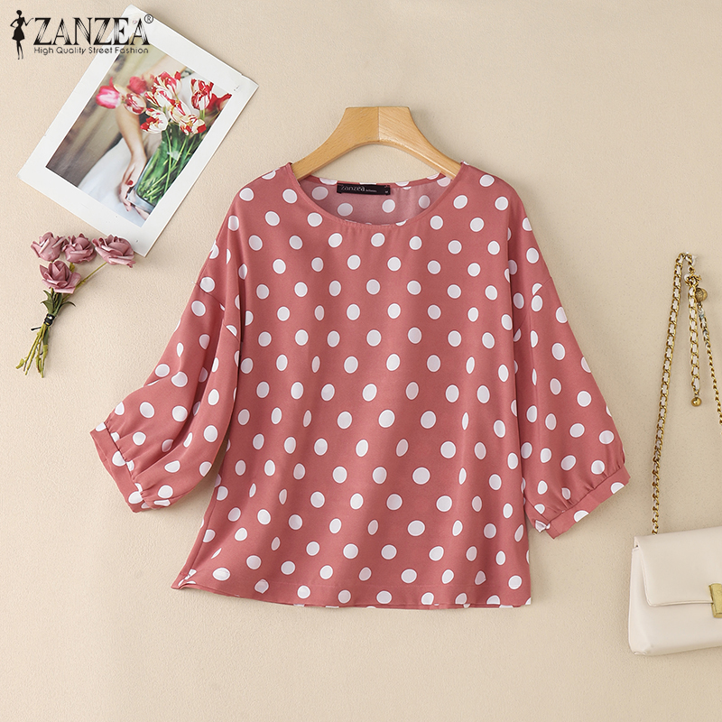 ZANZEA Woman Casual Polka Dot  - đánh giá và giá Summer Days Clothing