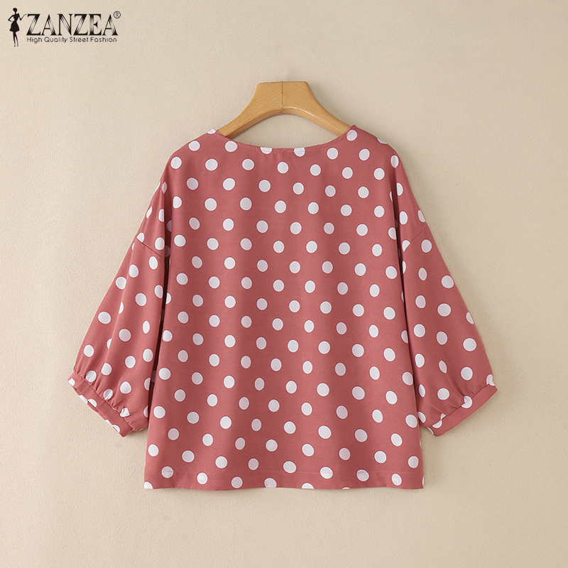 ZANZEA Woman Casual Polka Dot  - đánh giá và giá Summer Days Clothing