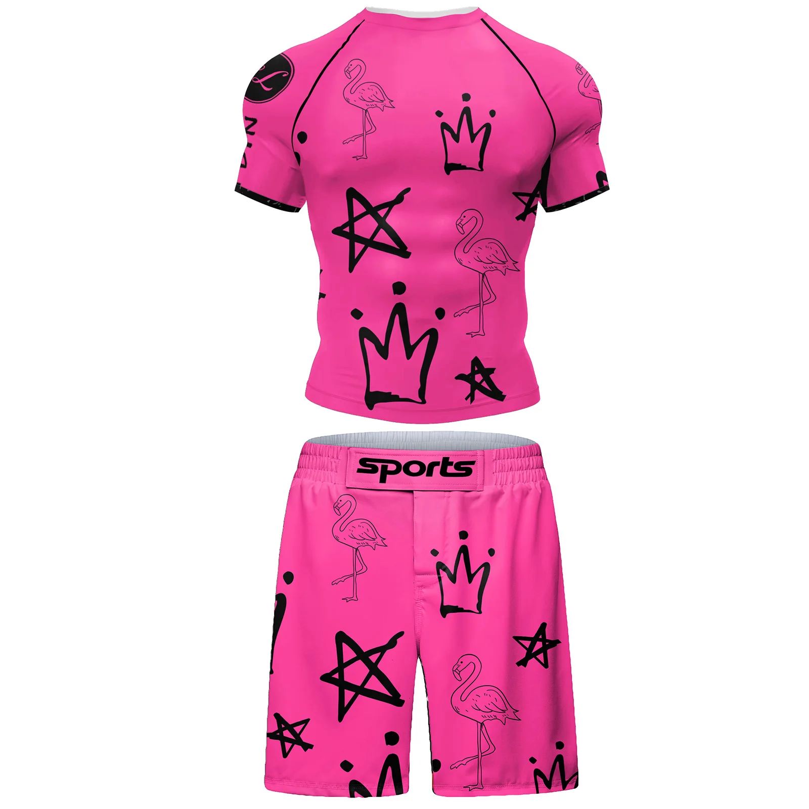 Bjj Mma T-Shirt+Shorts Sets Bo - đánh giá và giá Summer Clothing Haul
