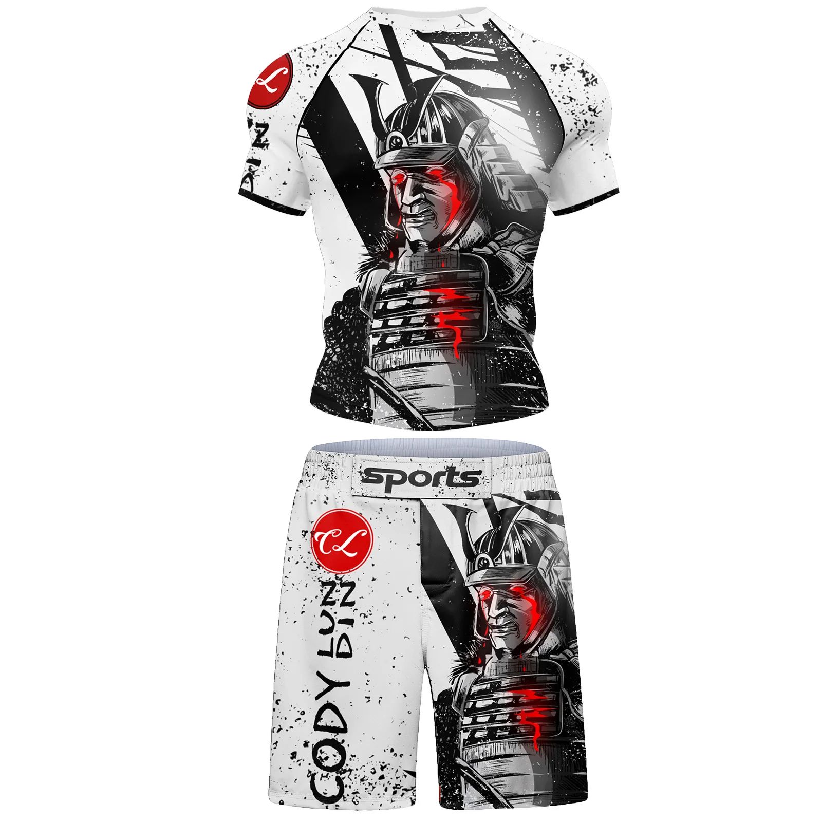 Bjj Mma T-Shirt+Shorts Sets Bo - đánh giá và giá Summer Clothing Haul