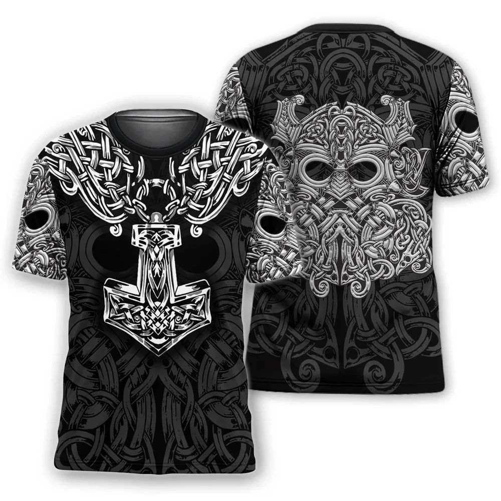 Viking Myth Valhalla Totem T-s - đánh giá và giá Summer Viking Clothing