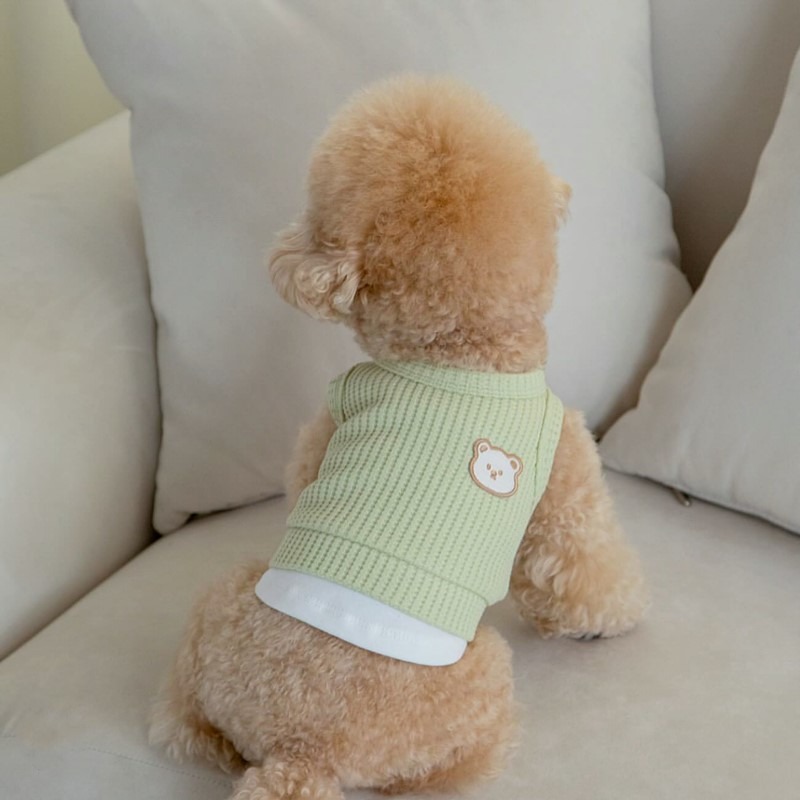 Yellow Waffle Pet Clothes Summ - đánh giá và giá Soft Summer Yellow Clothing
