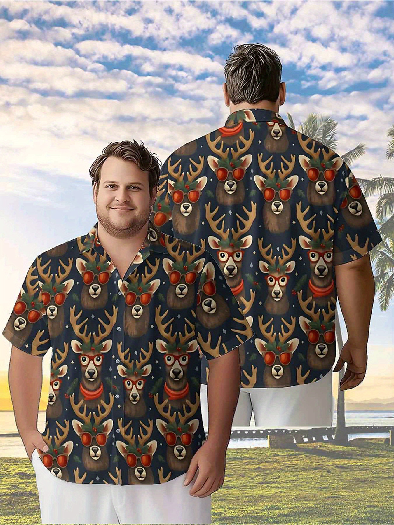 Men's Plus Size Hawaiian Shirt - đánh giá và giá Beach Shirt Hawaiian