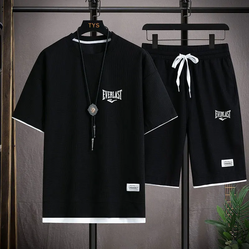 2026 Waffle Pattern 2 Piece Me - đánh giá và giá Summer Clothing Styles Men