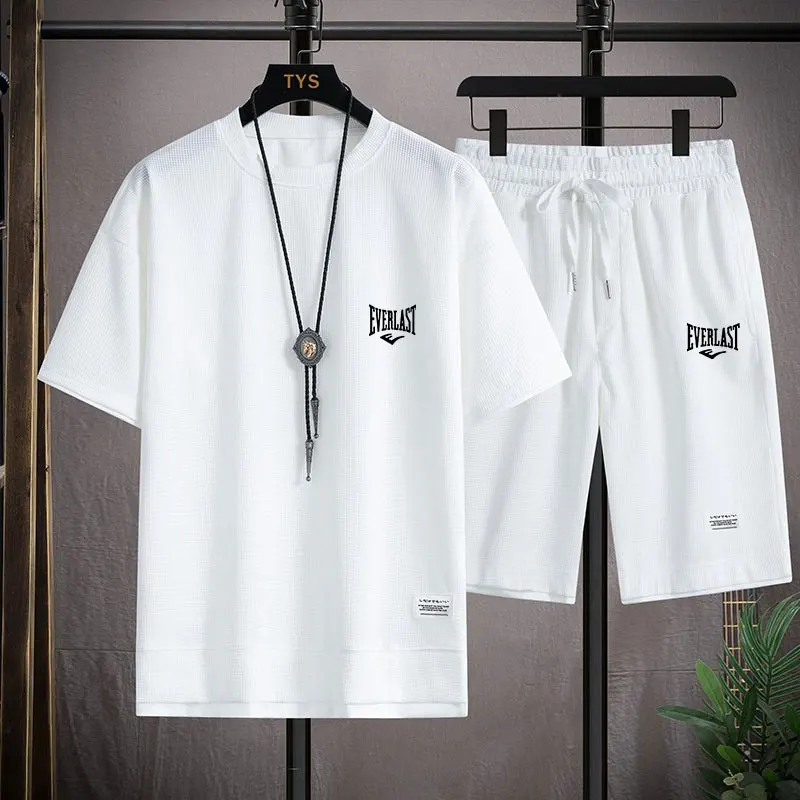 2026 Waffle Pattern 2 Piece Me - đánh giá và giá Summer Clothing Styles Men