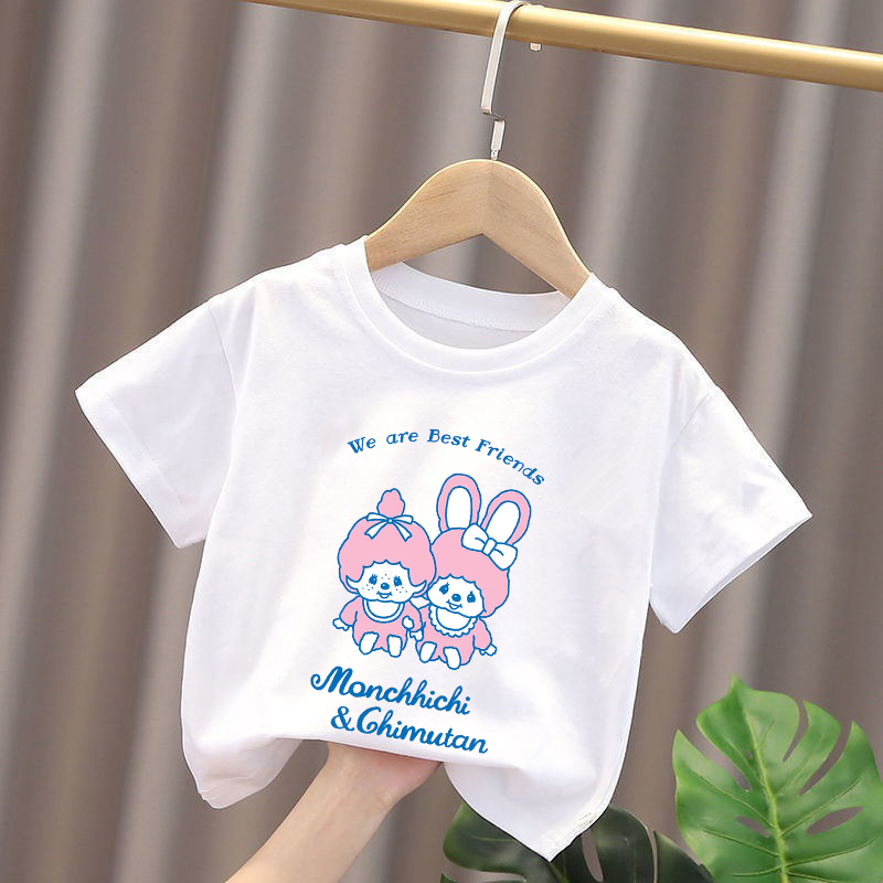 Monchhichi Kids T-shirts Anime - đánh giá và giá Summer Clothing For Baby Boy