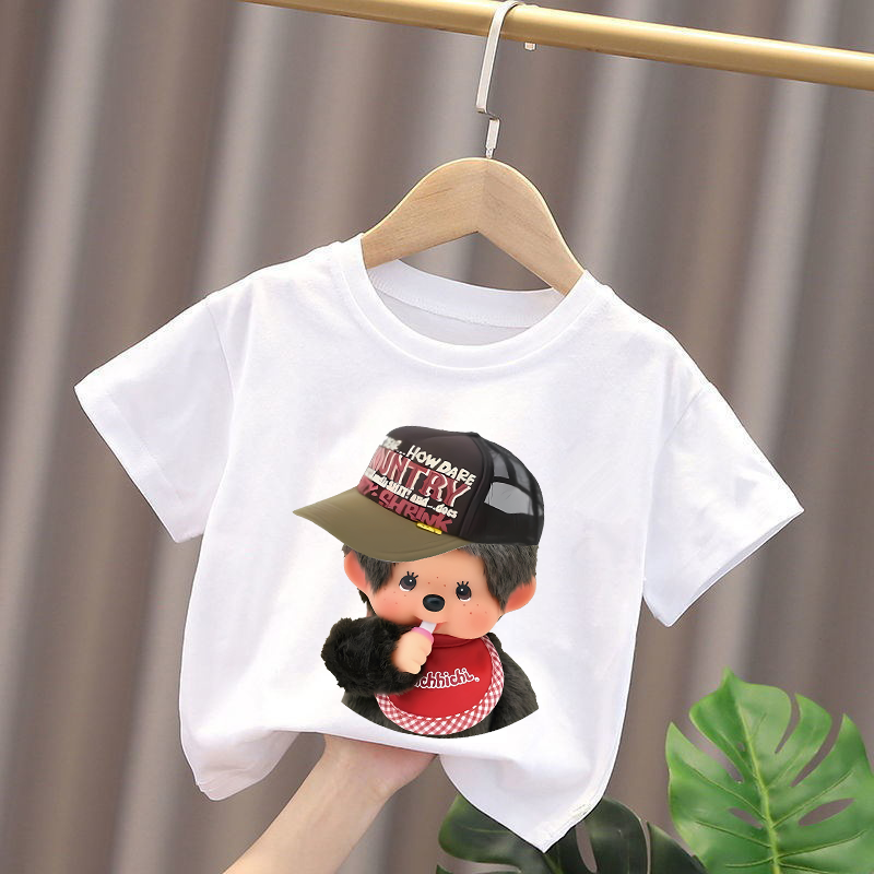 Monchhichi Kids T-shirts Anime - đánh giá và giá Summer Clothing For Baby Boy