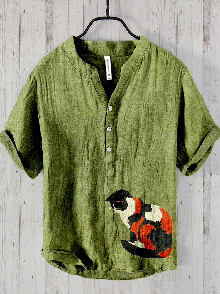 2025 Henry Shirt Men's Casual  - đánh giá và giá Summer Vacation Clothing Men