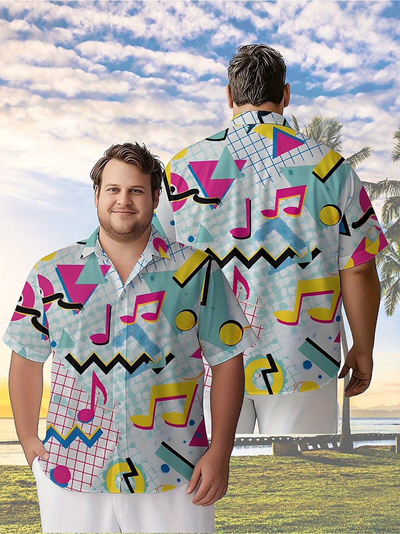 Men's Plus Size Hawaiian Shirt - đánh giá và giá Beach Shirt Hawaiian