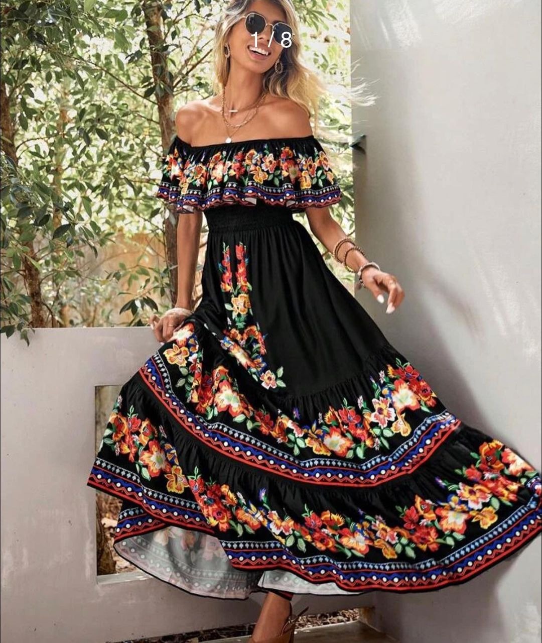Amazon Off-shoulder Printing L - đánh giá và giá Zara Summer Clothing For Women