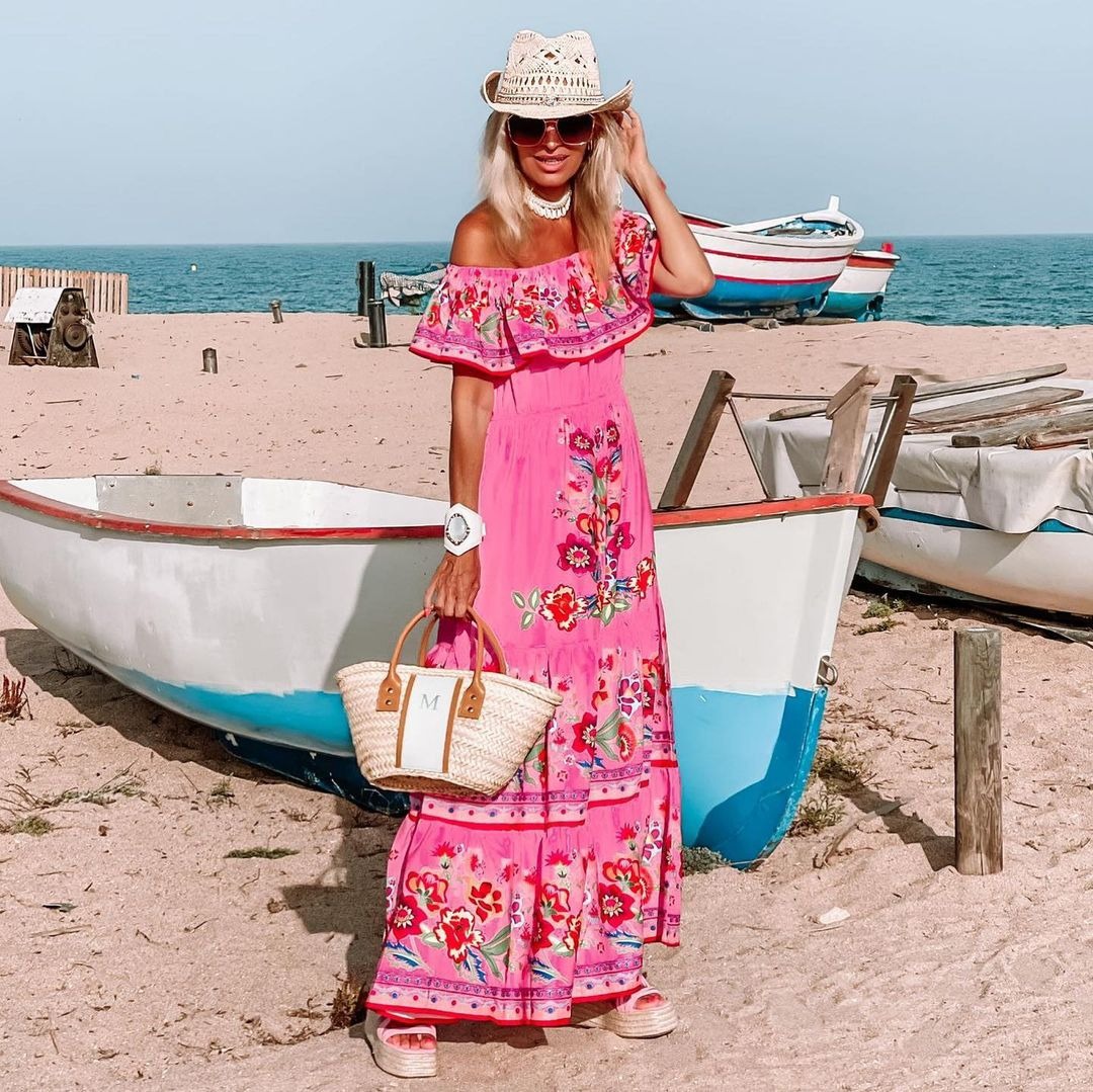 Amazon Off-shoulder Printing L - đánh giá và giá Zara Summer Clothing For Women