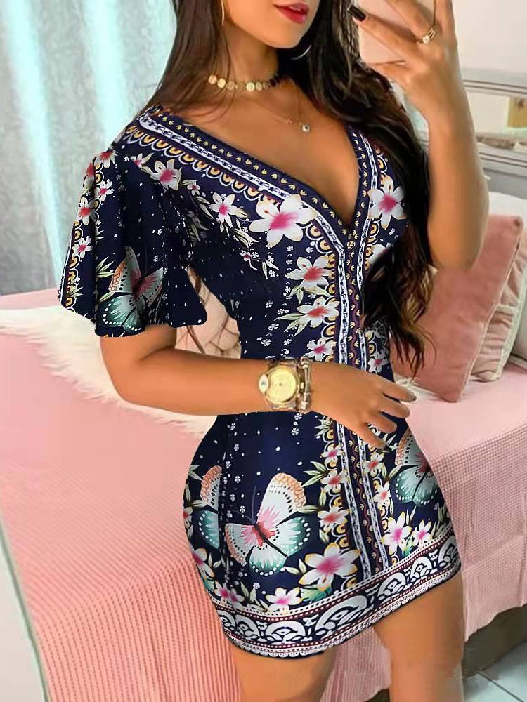 Summer Elegant Floral Print Bo - đánh giá và giá Zara Summer Clothing For Women