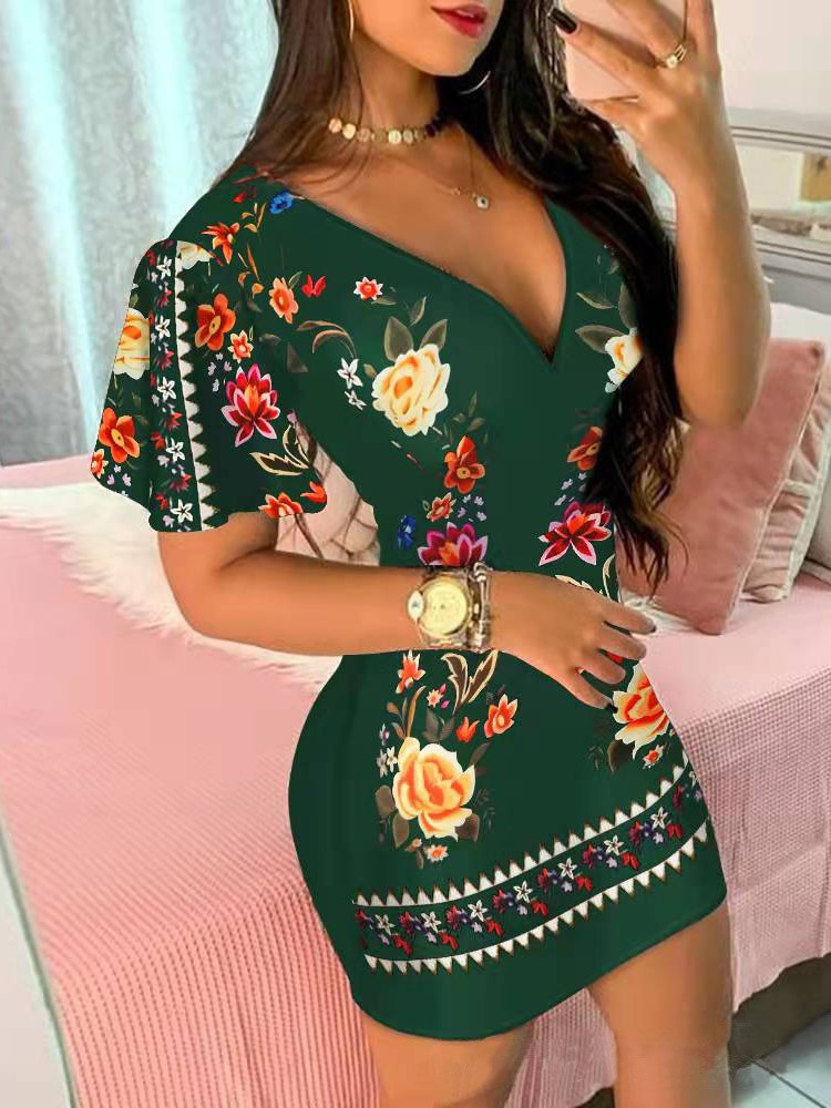 Summer Elegant Floral Print Bo - đánh giá và giá Zara Summer Clothing For Women