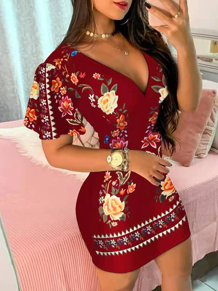 Summer Elegant Floral Print Bo - đánh giá và giá Zara Summer Clothing For Women
