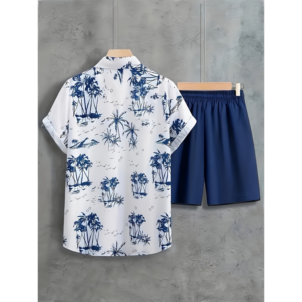 Summer Man Set Coconut Tree Fr - đánh giá và giá Beach Shirt Hawaiian