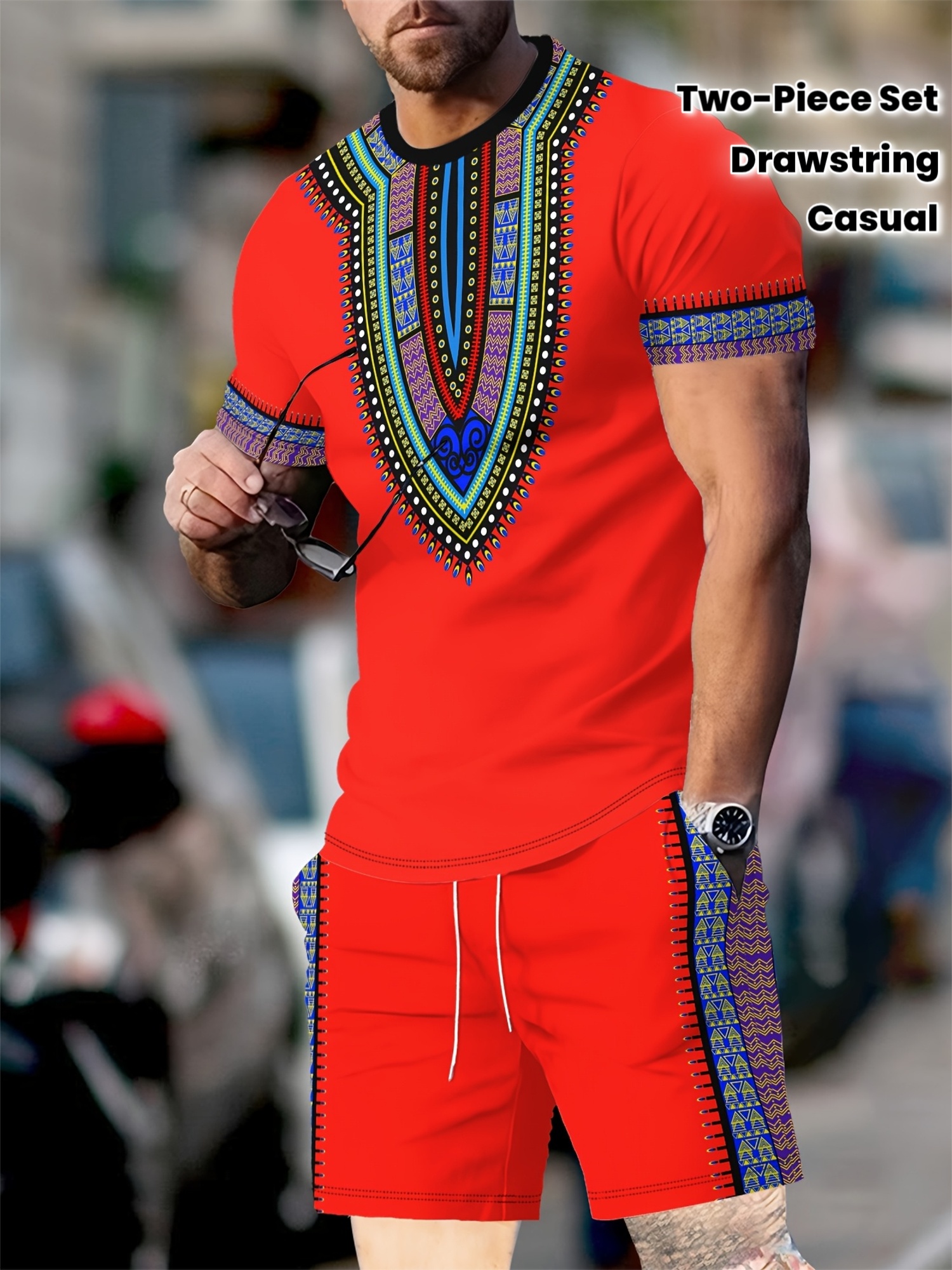 New Men's Suits African Dashik - đánh giá và giá Summer Clothing Haul