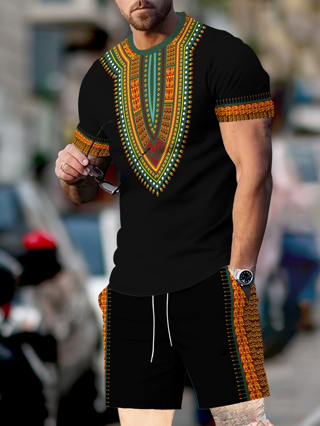 New Men's Suits African Dashik - đánh giá và giá Summer Clothing Haul