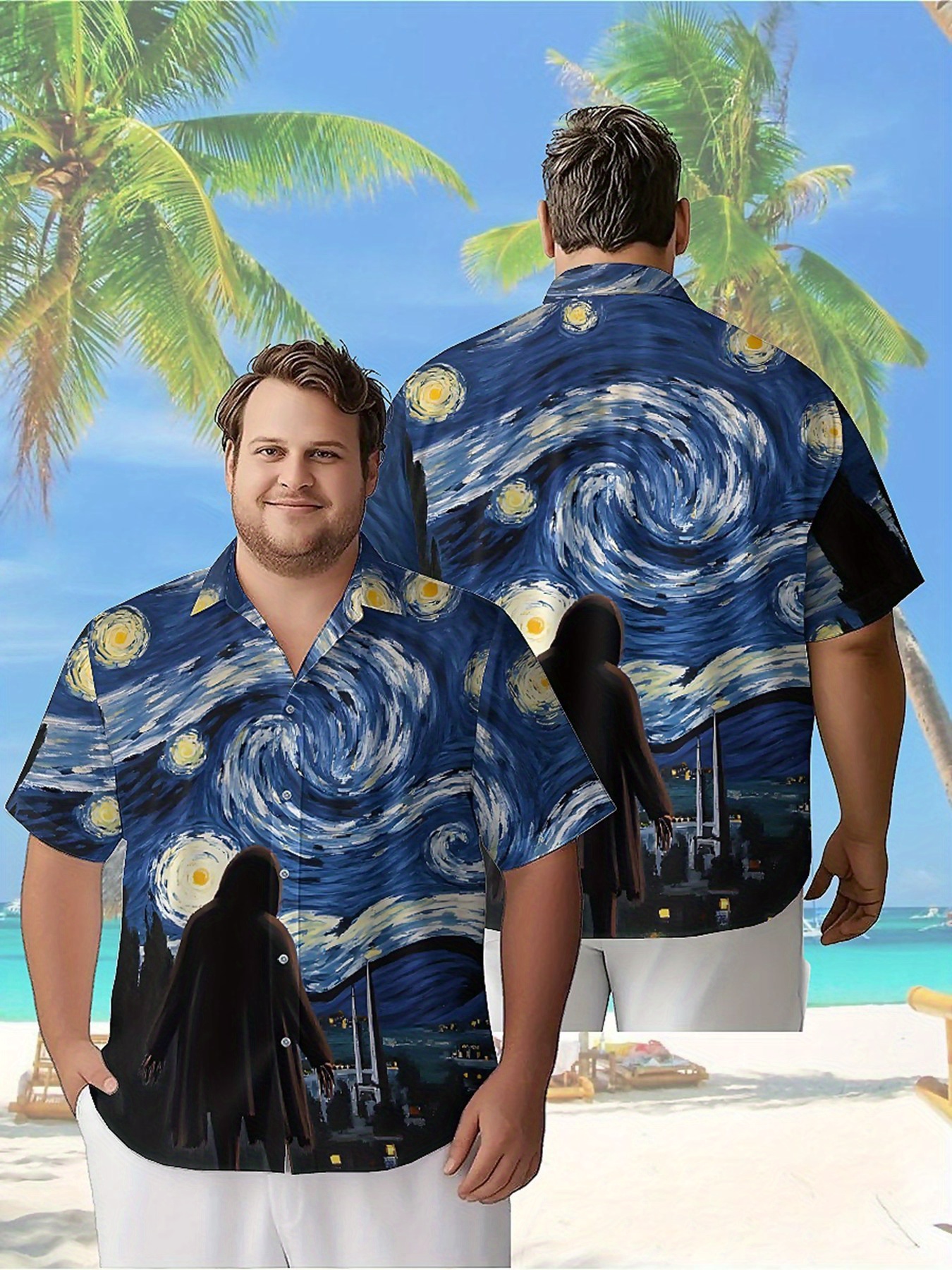 Men's Plus Size Hawaiian Shirt - đánh giá và giá Beach Shirt Hawaiian