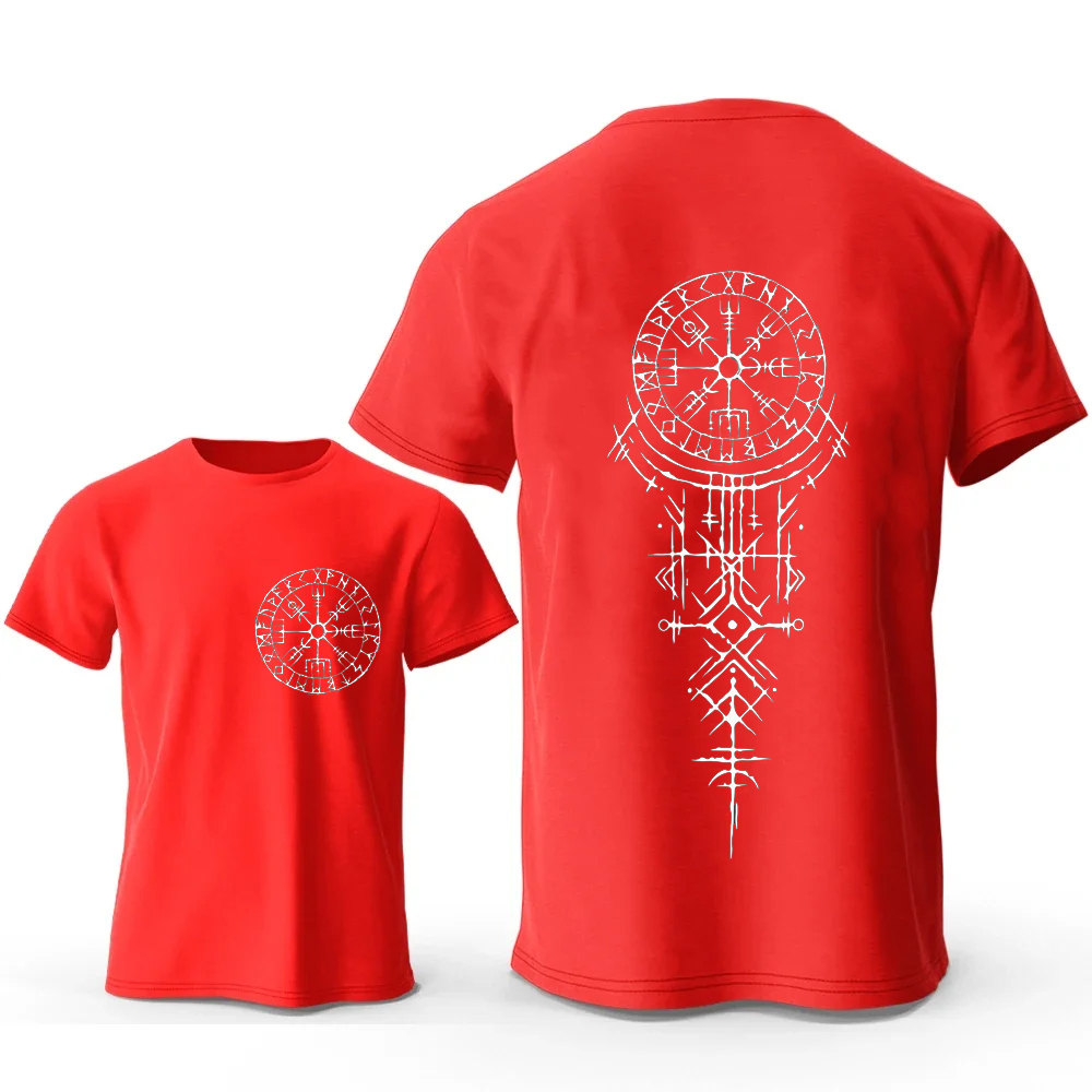 Viking Runic Compass Graphic T - đánh giá và giá Summer Viking Clothing