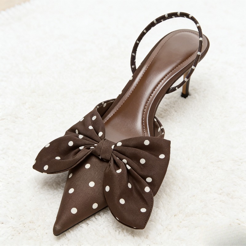 Brown Polka Dot Butterfly Knot - đánh giá và giá Summer Clothing Brands